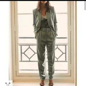 ba&sh Blazer Set Textured Turquoise